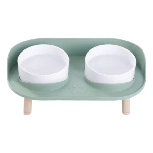 Dog Bowl Stand Feeding Drinking Bowl 2 Modes