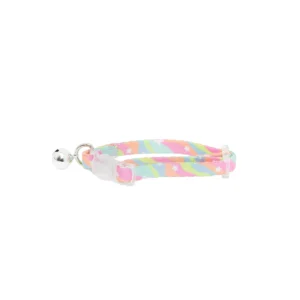 2-Pack Kitten Collar Pink Wave Pattern and Solid Pink, Multi-Color