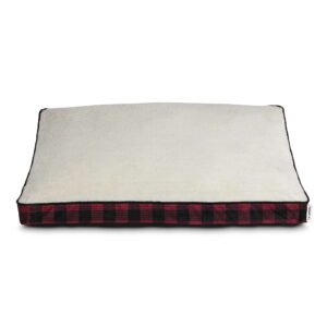 32 X 42 Deluxe Gusseted Pet Bed Red-Black