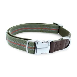 Life Premium Dog Collar, Olive, Medium